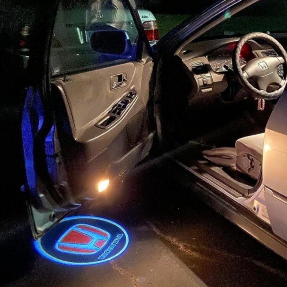 New Set Of Two Wireless Universal Honda Car Door Projector Lights
